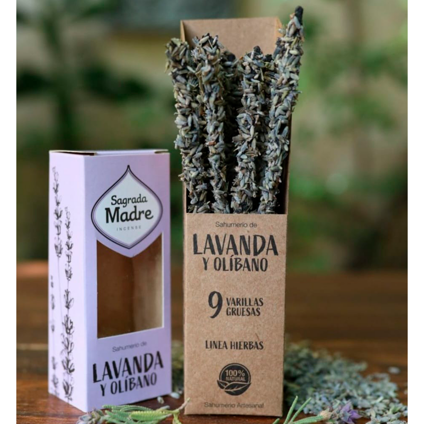 SAHUMERIO DE LAVANDA Y OLÍBANO