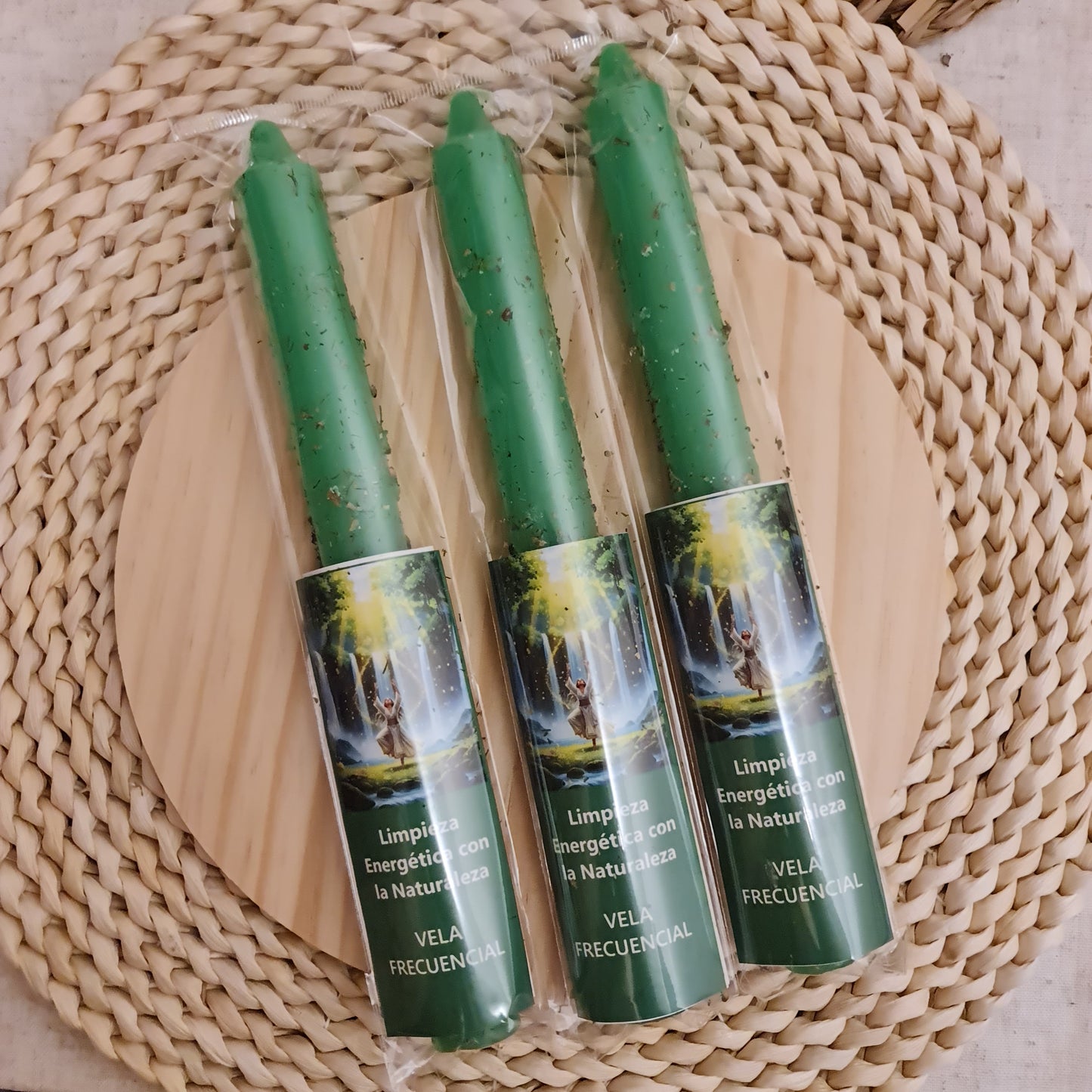 VELA RITUALIZADA "LIMPIEZA ENERGÉTICA CON LA NATURALEZA"
