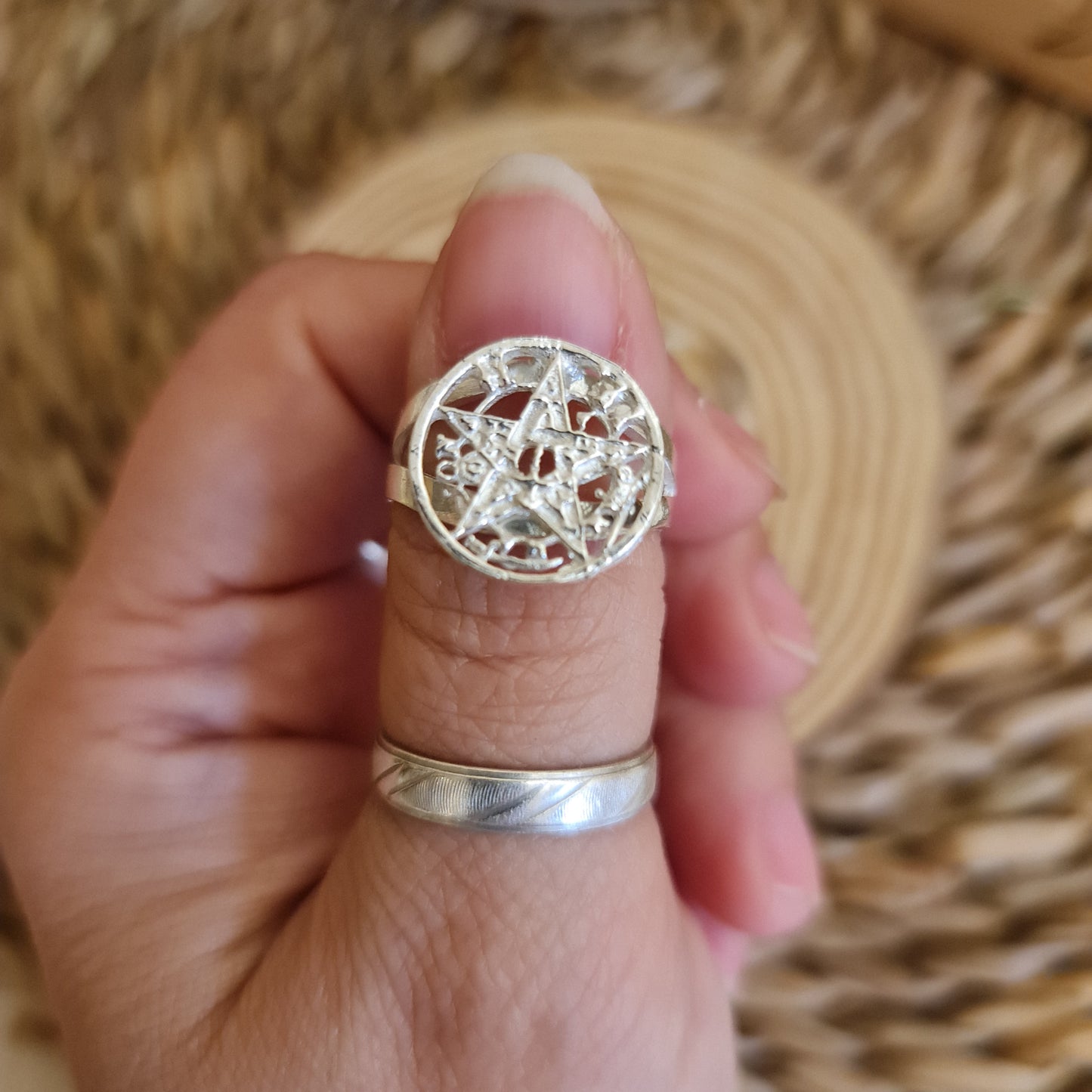 ANILLO PLATA 1° LEY TETRAGRAMATÓN