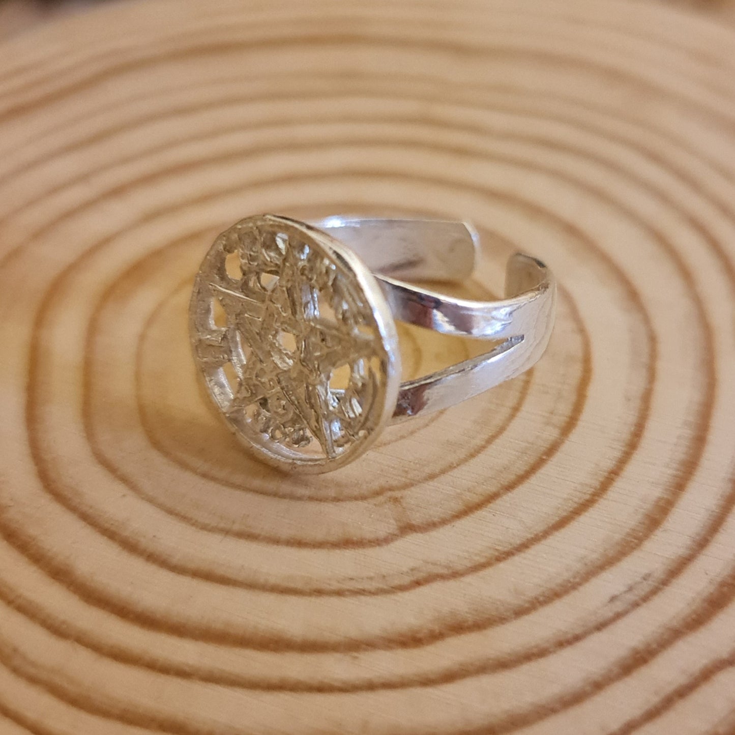 ANILLO PLATA 1° LEY TETRAGRAMATÓN