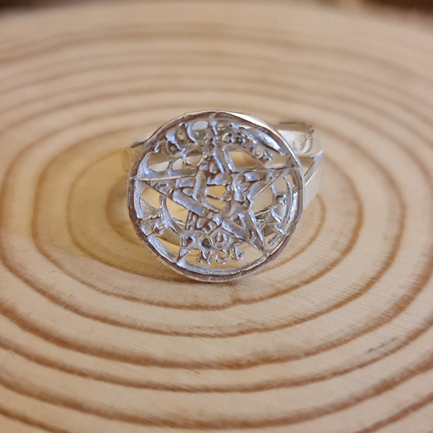 ANILLO PLATA 1° LEY TETRAGRAMATÓN