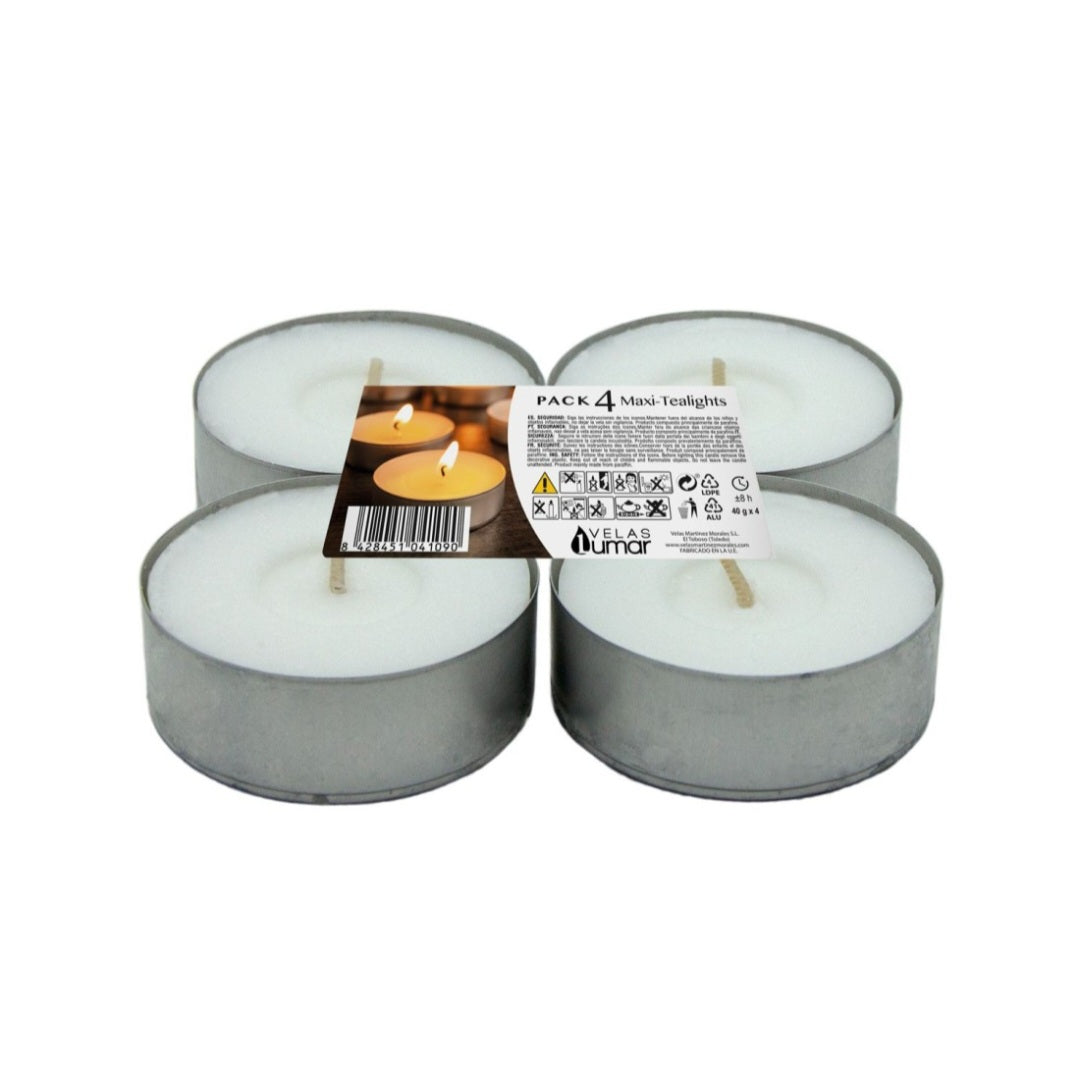 PACK 4 VELAS MAXI
