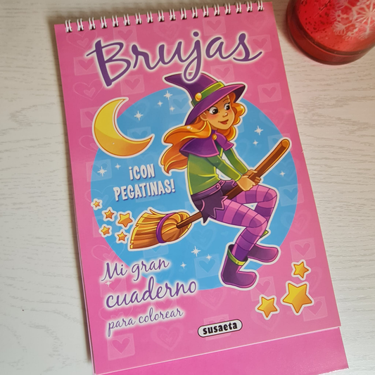 CUADERNO DE LA BRUJA (colorear)