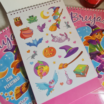 CUADERNO DE LA BRUJA (colorear)