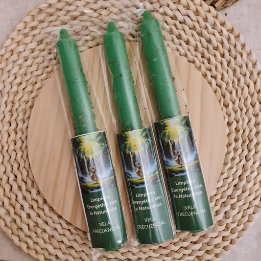 VELA RITUALIZADA "LIMPIEZA ENERGÉTICA CON LA NATURALEZA"