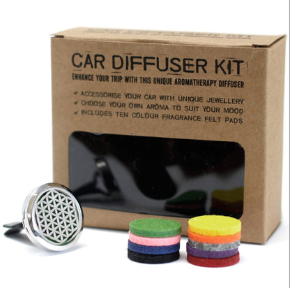 KIT DIFUSOR PARA COCHE -FLOR DE LA VIDA-