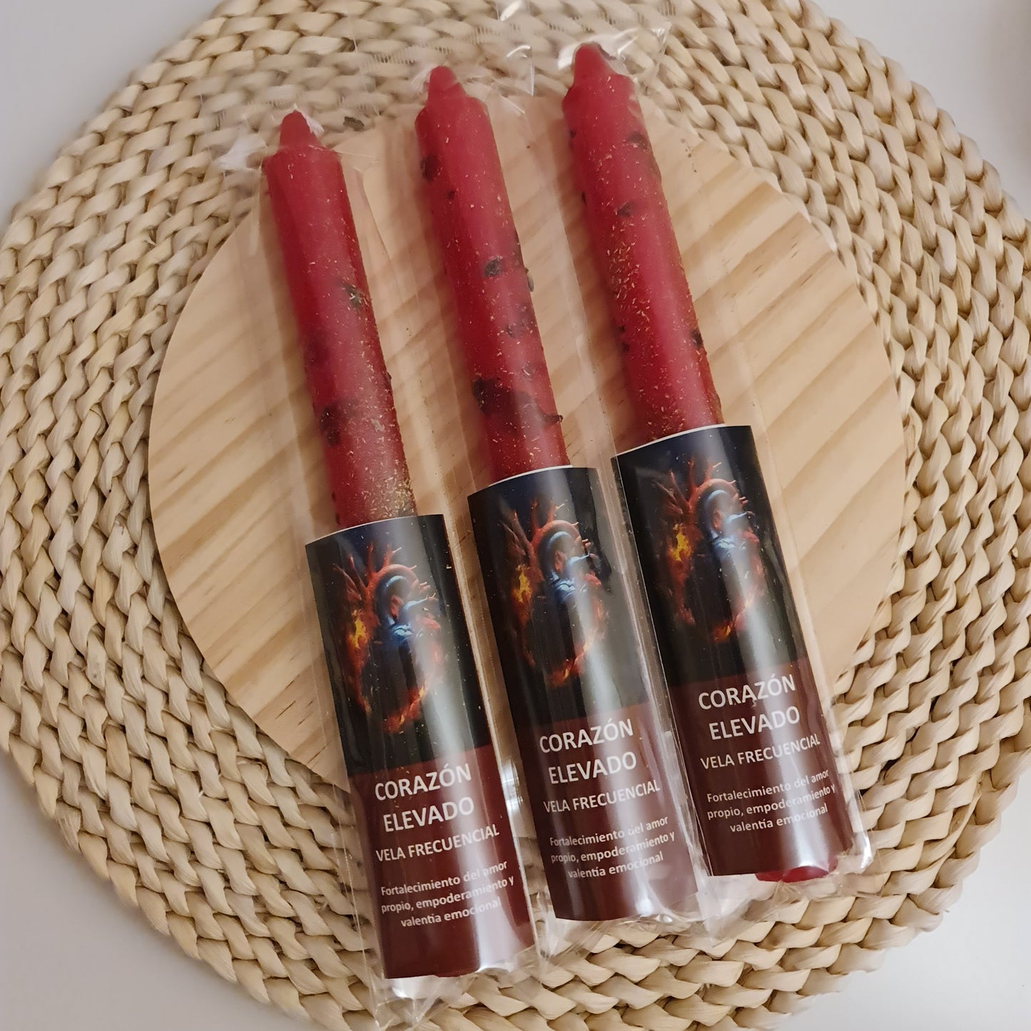 VELA RITUALIZADA CORAZON ELEVADO