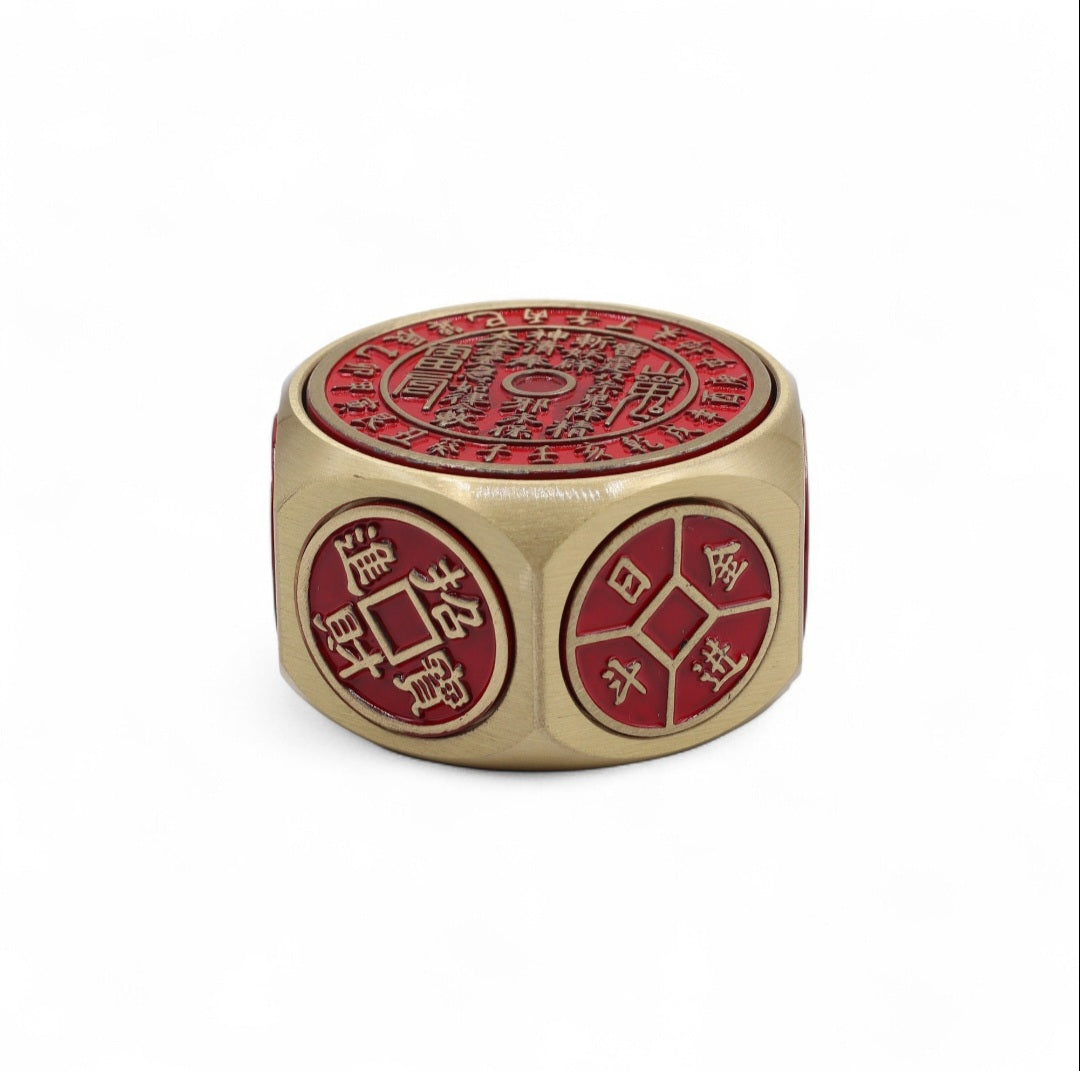 AMULETO DADO ROJO -GRAN FORTUNA- FENG SHUI