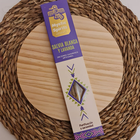 INCIENSO DE SALVIA BLANCA Y LAVANDA