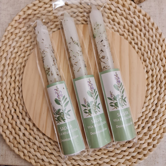 VELA RITUALIZADA DE "SALVIA"