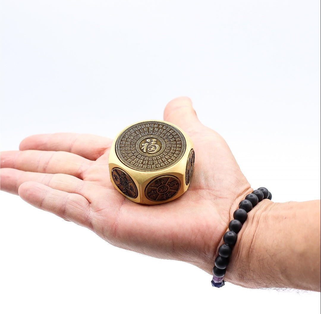 AMULETO DADO DEL DRAGÓN -FORTUNA FENG SHUI- PODER Y RIQUEZA